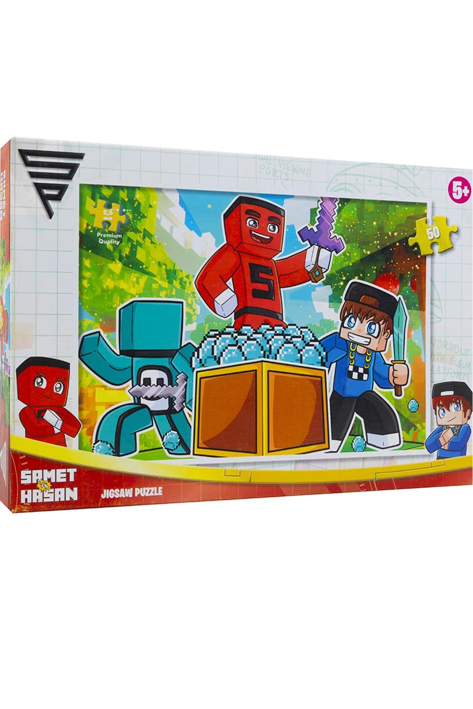 Samet Parlak Özel Paket 10: Figürlü Peluş Çanta + Puzzle