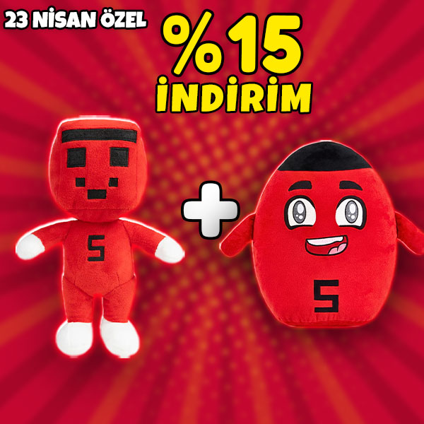 23 Nisan Özel Paket 7: Peluş Oyuncak + Squishy Peluş Yastık