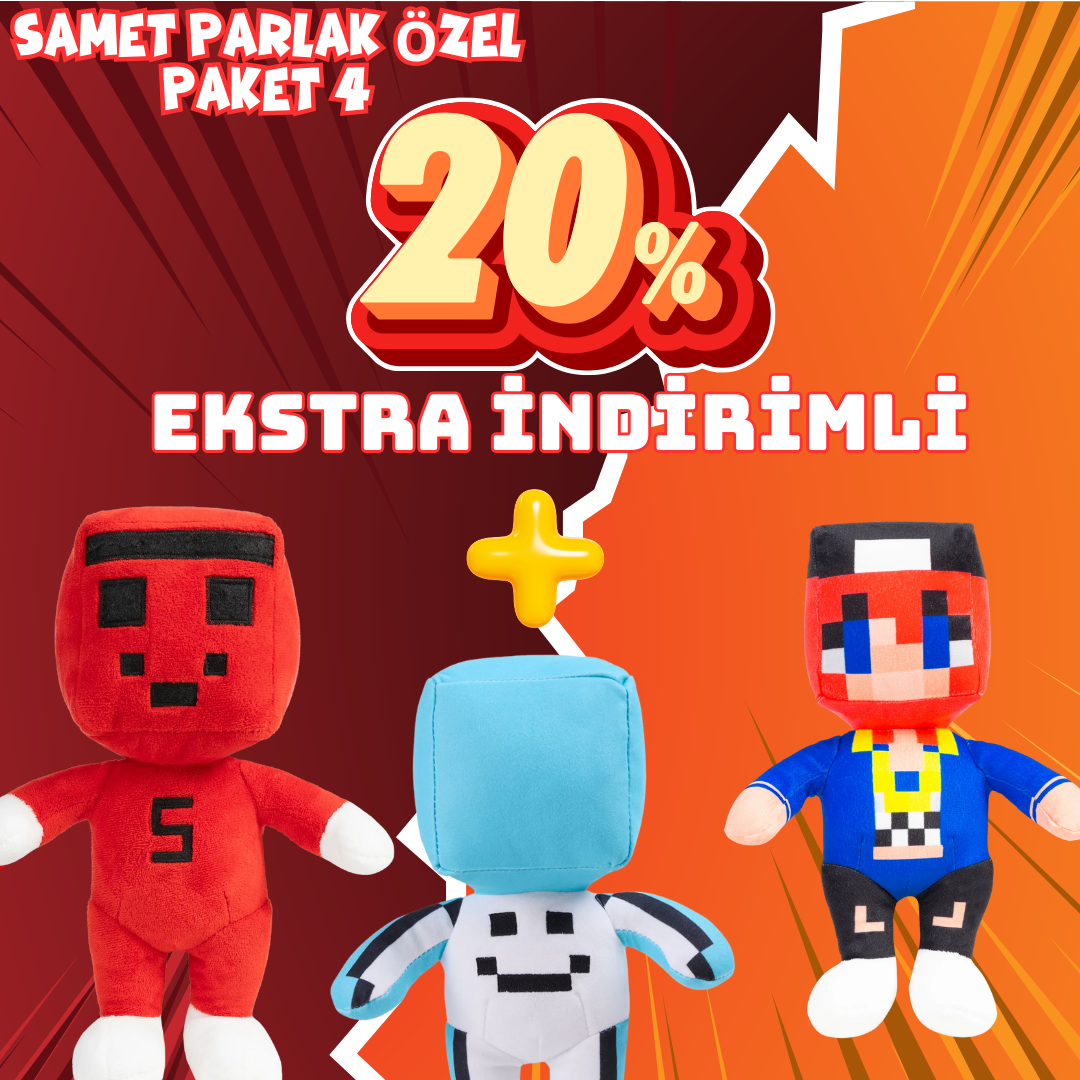 Samet Parlak Özel Paket 4: Samet Parlak 3lü Peluş Seti