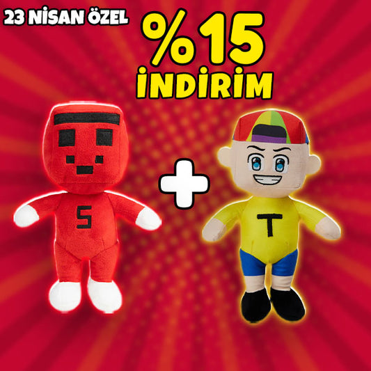 23 Nisan Özel Paket 11: İkili Peluş Oyuncak