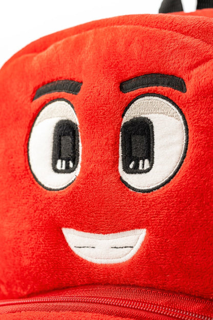 Samet Parlak Kırmızı Peluş Çanta