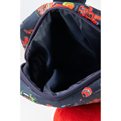 Samet Parlak Figürlü Peluş Çanta