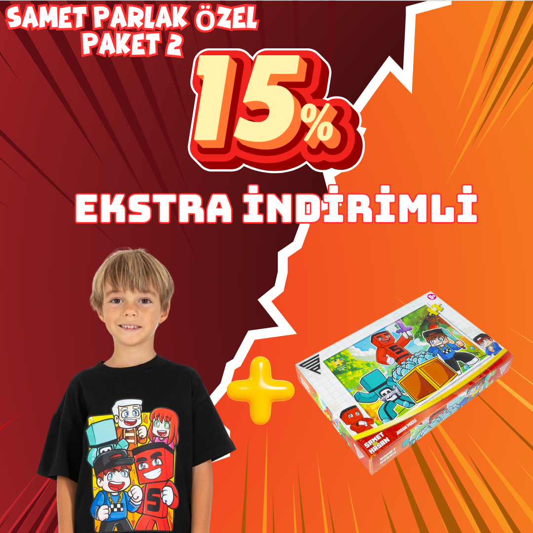 Samet Parlak Özel Paket 2: Samet Parlak Tişört + Puzzle Seti