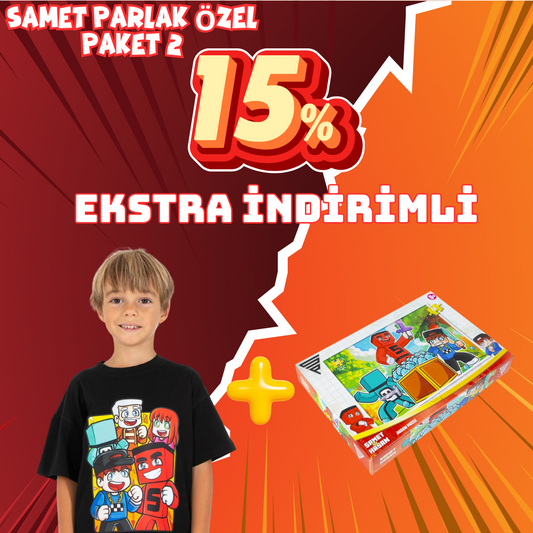 Samet Parlak Özel Paket 2: Samet Parlak Tişört + Puzzle Seti