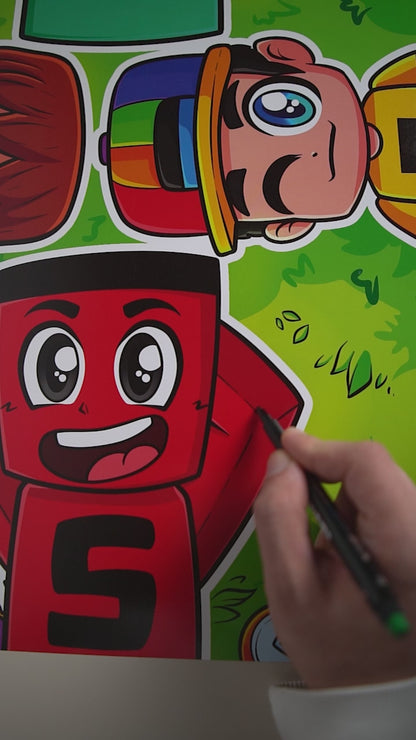 İmzalı Samet Parlak Ekip Poster